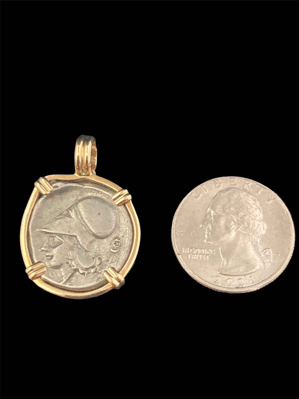 Ancient Greek Coin - Athena