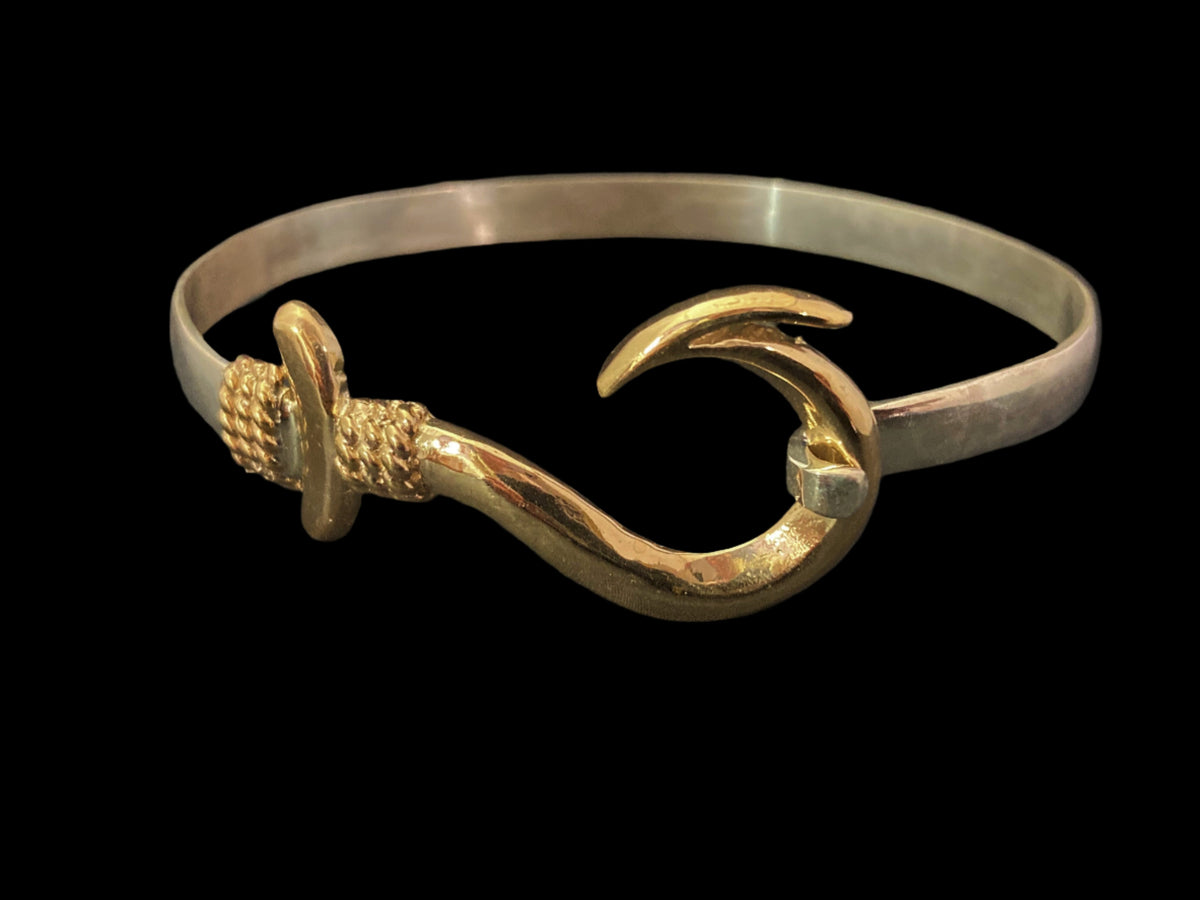 Two-Tone Fishing Hook Bracelet